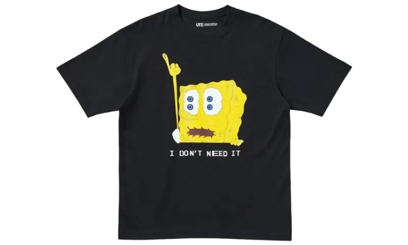 Uniqlo x CPFM Spongebob Squarepants UT Graphic Tee Black
