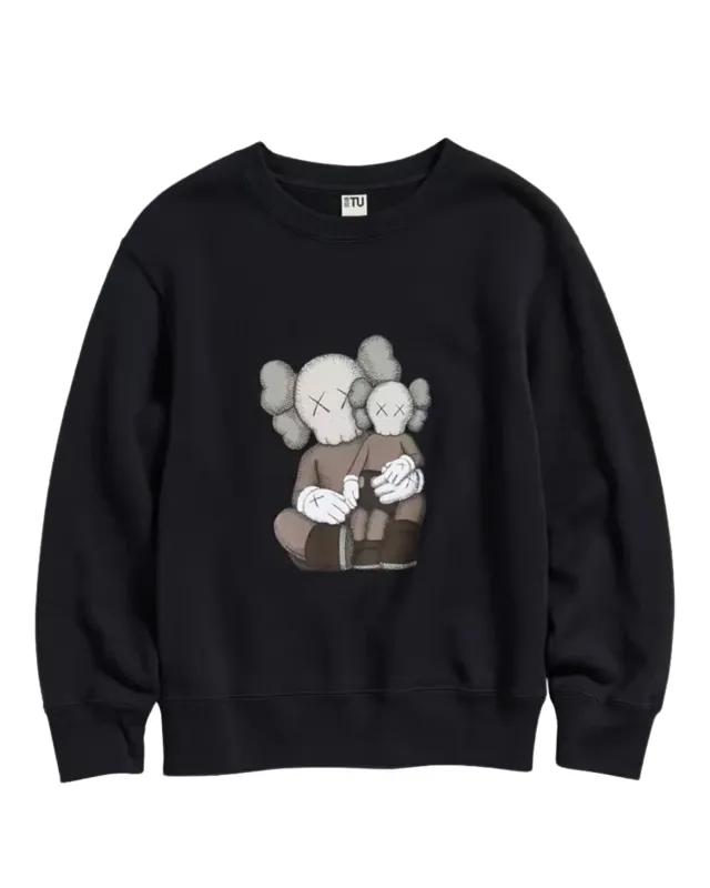 KAWS x Uniqlo Longsleeve Sweatshirt Black BBF