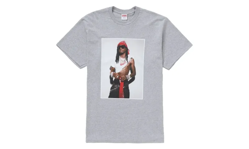 Supreme Playboi Carti Tee Heather Grey