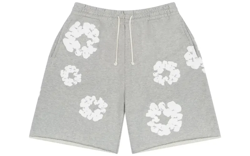 Denim Tears The Cotton Wreath Shorts Grey