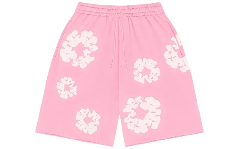 Denim Tears The Cotton Wreath Shorts Pink