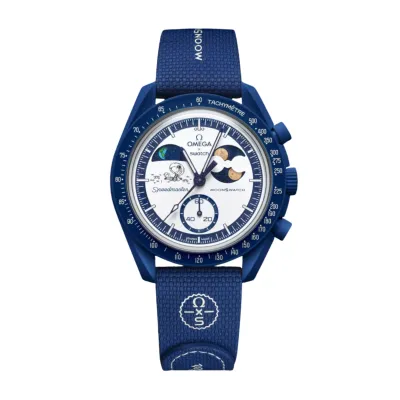 Swatch x Omega Bioceramic Moonswatch Mission To Earthphase Moonshine Gold(09.08.2025)