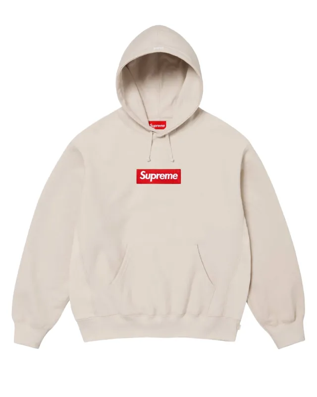 Supreme Box Logo Hooded Sweatshirt Sweatshirt (FW24) Stone