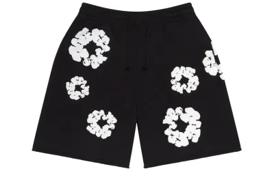 Denim Tears The Cotton Wreath Shorts Black