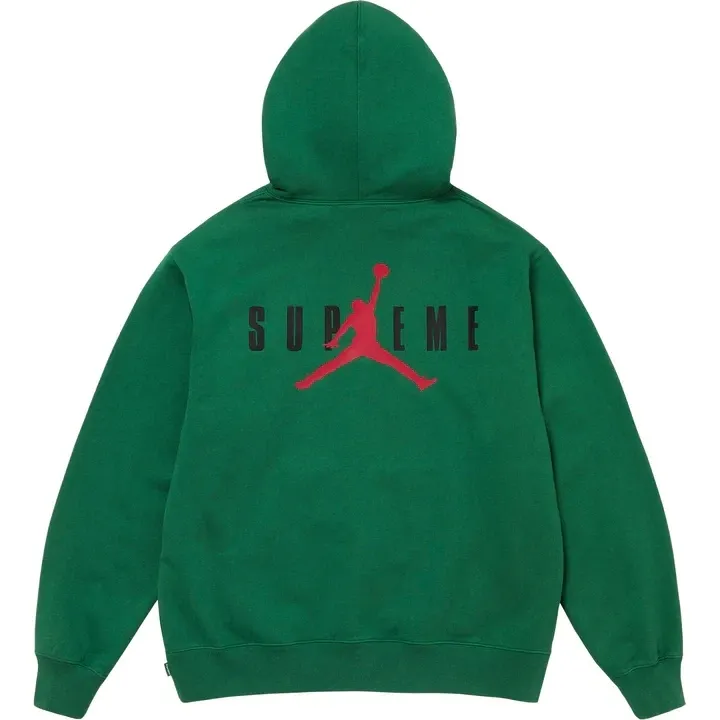Supreme Air Jordan Hoodie Sweatshirt Green