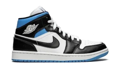 Jordan 1 Mid University Black White (W)