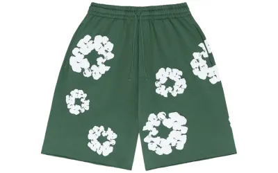 Denim Tears The Cotton Wreath Shorts Green