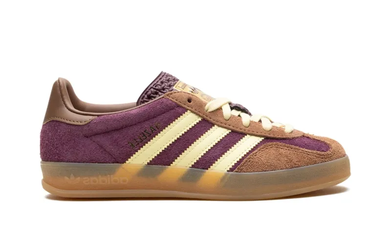 Adidas Gazelle Indoor Maroon Almost Yellow