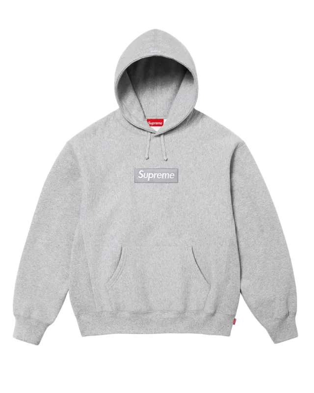 Supreme Box Logo Hooded Sweatshirt Sweatshirt (FW24) Heather Grey
