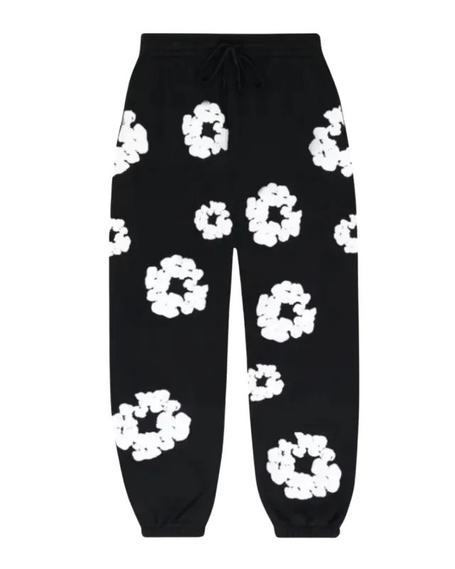 Denim Tears The Cotton Wreath Sweatpants Black