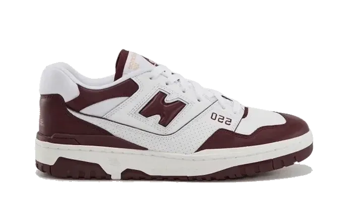 New Balance 550 White Burgundy New Balance 550 White Burgundy