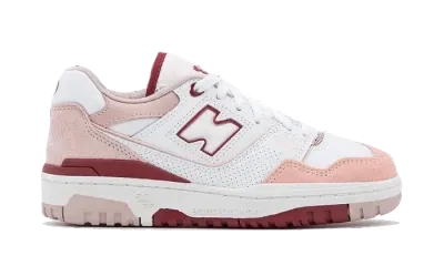 New Balance 550 White Scarlet (W)