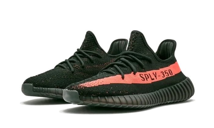 adidas Yeezy Boost 350 V2 Red Stripe Core Black Red