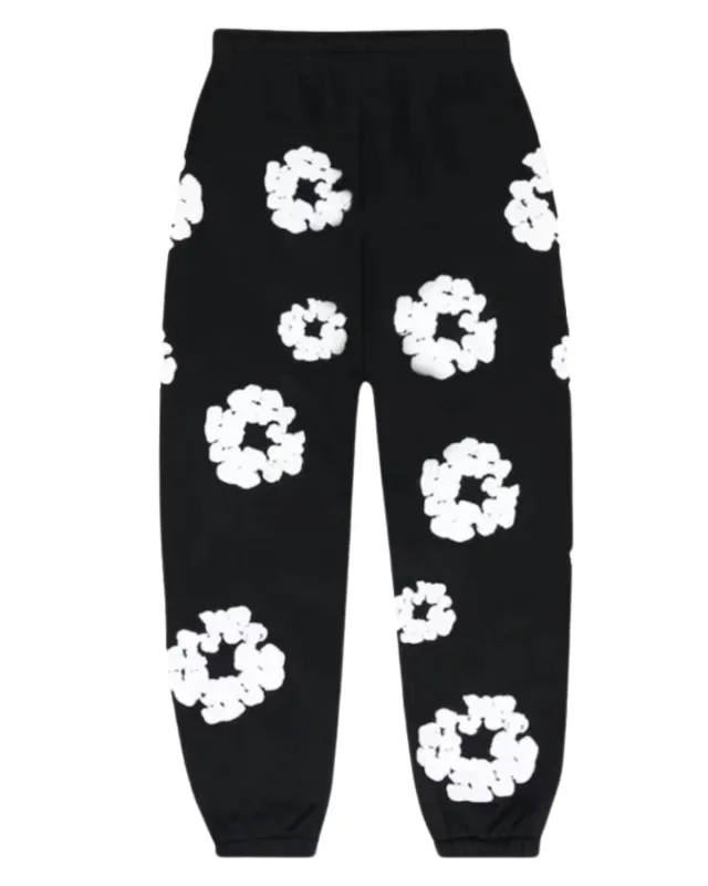 Denim Tears The Cotton Wreath Sweatpants Black