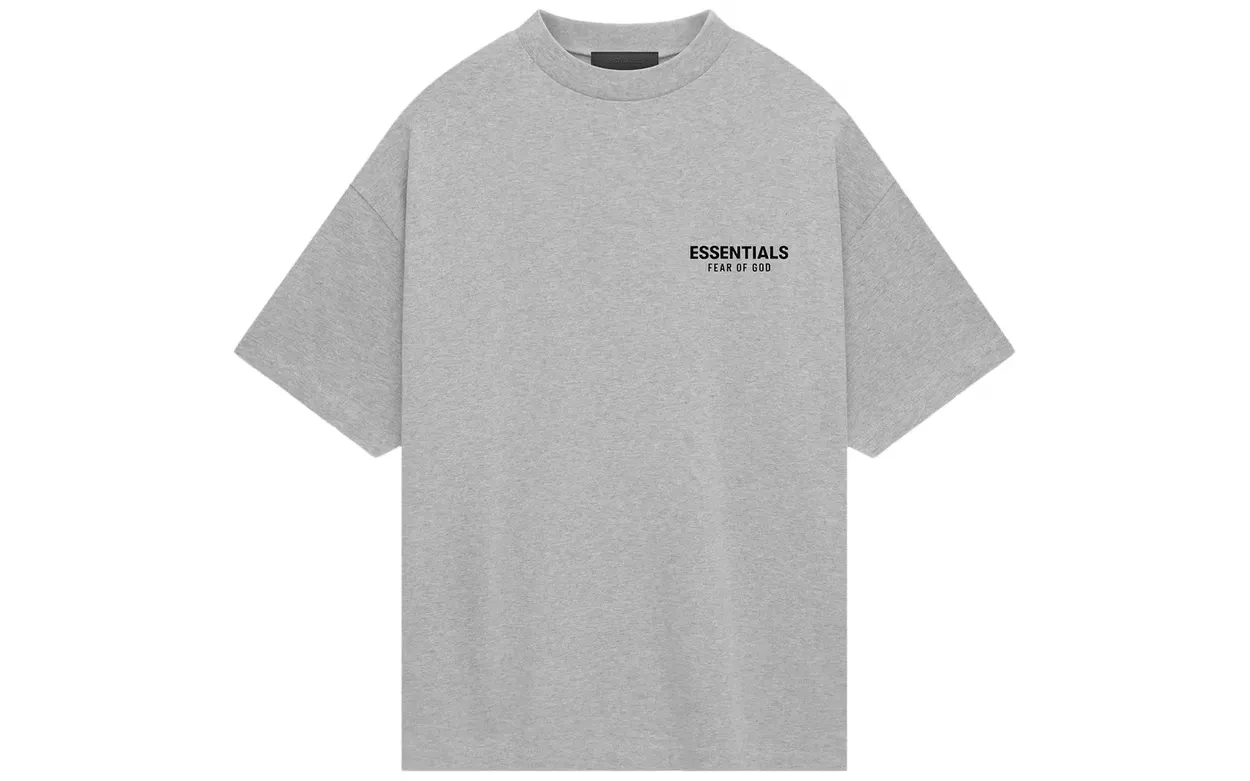 Fear of God Essentials Jersey Crewneck T-Shirt Light Heather Gray