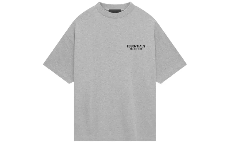 Fear of God Essentials Jersey Crewneck T-Shirt Light Heather Gray