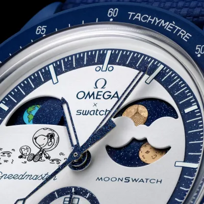 Swatch x Omega Bioceramic Moonswatch Mission To Earthphase Moonshine Gold(09.08.2025)
