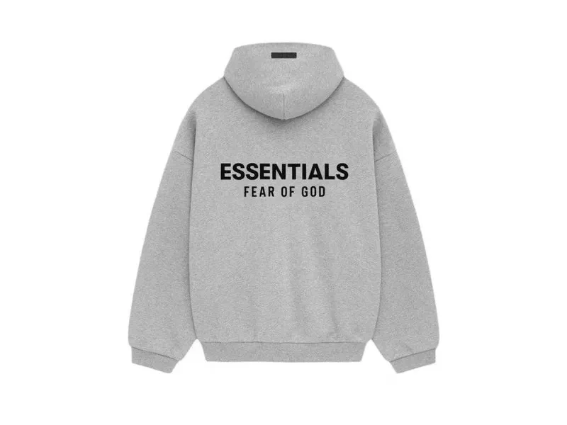 Fear of God Essentials Fleece Hoodie Light Heather Gray (FW24)