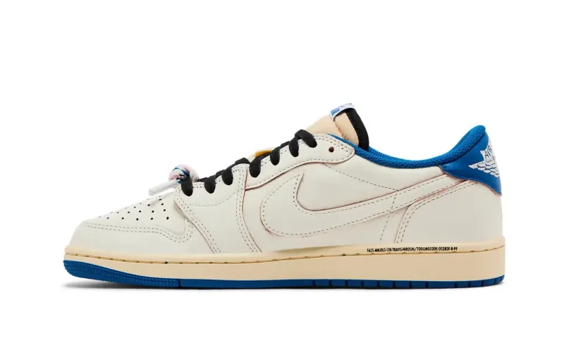 Air Jordan 1 Retro Low OG SP Fragment x Travis Scott Sail Military Blue 2025