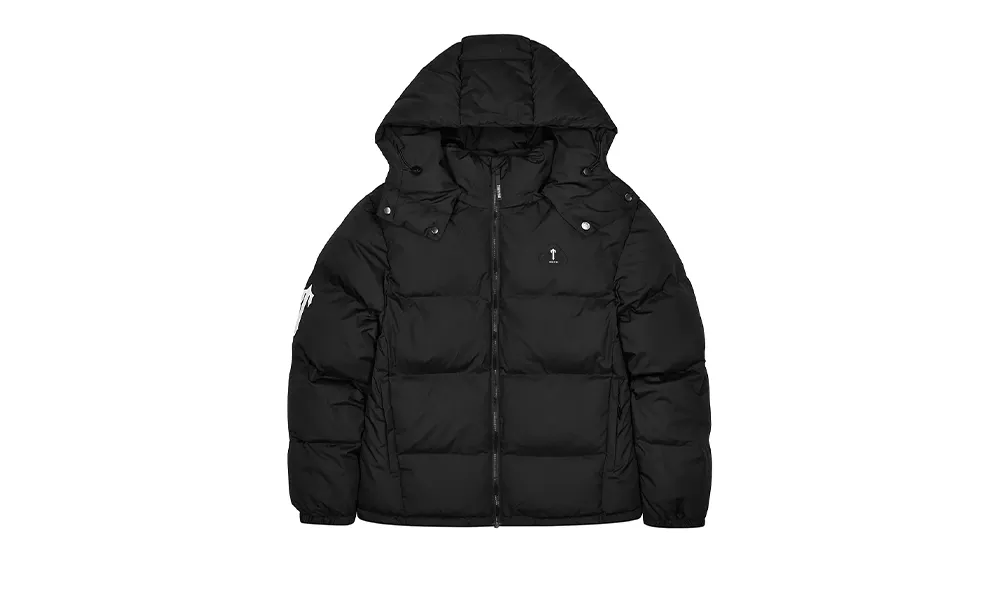 Trapstar Irongate Hooded Puffer Jacket Black (AW25)