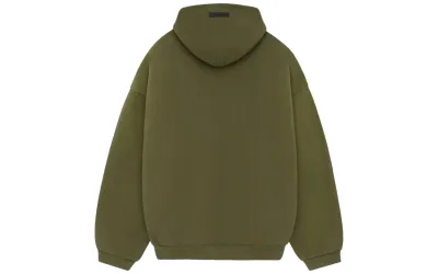 Fear of God Essentials Fleece Hoodie Military