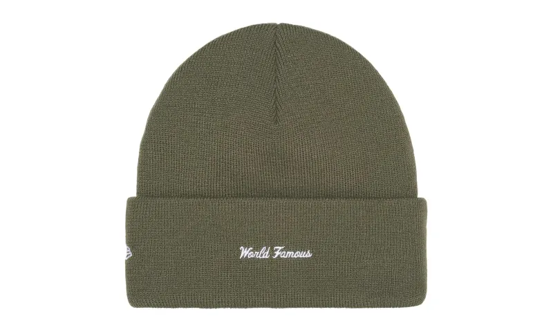 Supreme New Era Box Logo Beanie Light Olive (FW25)