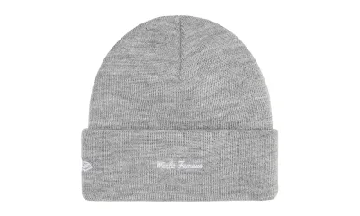 Supreme New Era Box Logo Beanie Heather Grey (FW25)