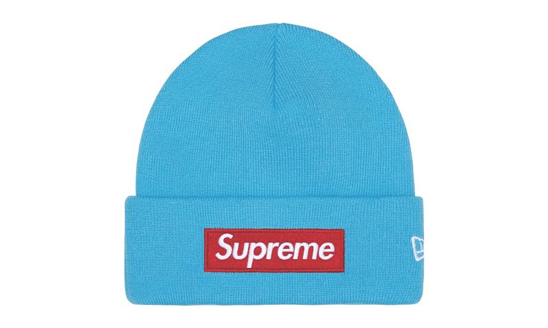 Supreme New Era Box Logo Beanie Blue (FW25)