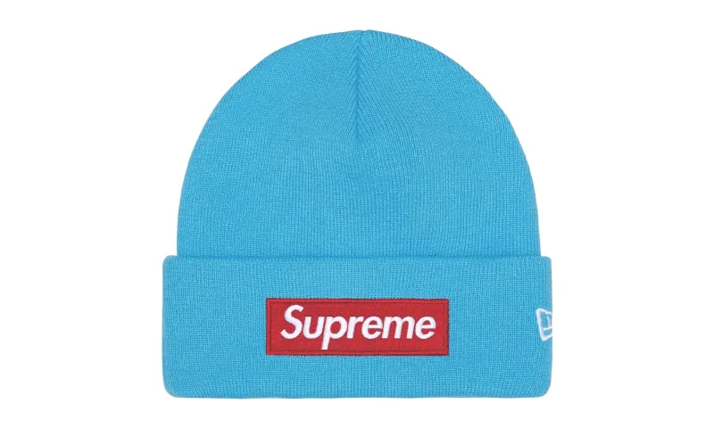 Supreme New Era Box Logo Beanie Blue (FW25)