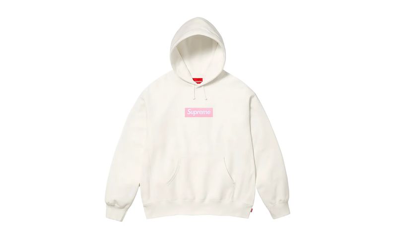 Supreme Box Logo Hooded Sweatshirt White (FW25)