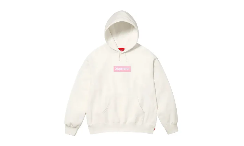 Supreme Box Logo Hooded Sweatshirt White (FW25)