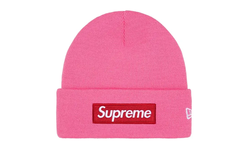 Supreme New Era Box Logo Beanie Pink (FW25)