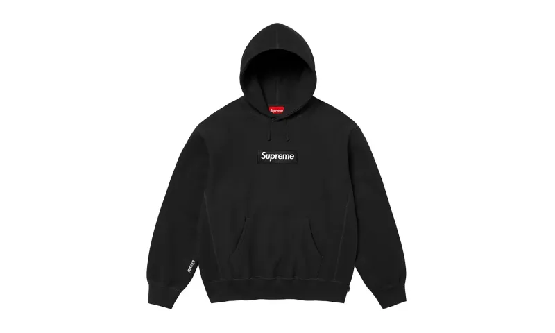 Supreme Box Logo Hooded Sweatshirt Black (FW25)
