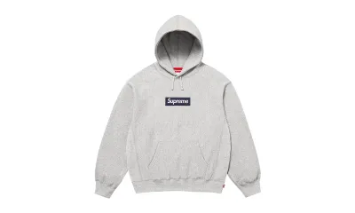 Supreme Box Logo Hooded Sweatshirt Heather Grey (FW25)