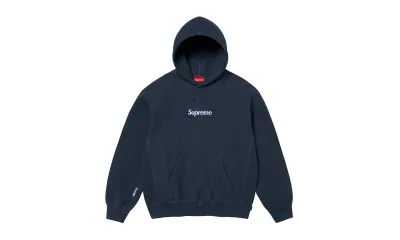 Supreme Box Logo Hooded Sweatshirt Navy (FW25)