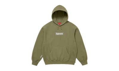 Supreme Box Logo Hooded Sweatshirt Light Olive (FW25)