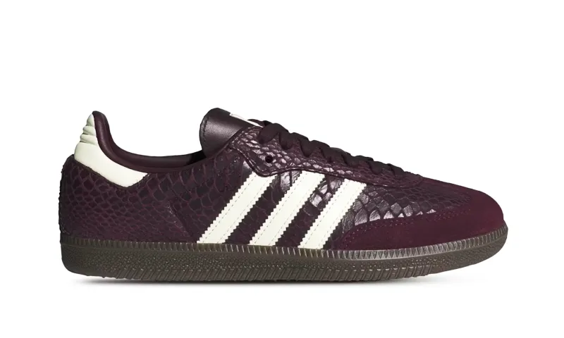 Adidas Samba OG Snakeskin Maroon Cream White (W)
