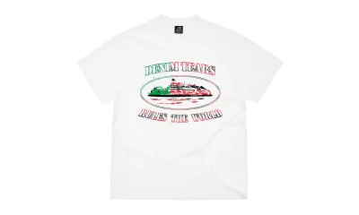 Corteiz x Denim Tears Cortears OG Alcatraz Tee White