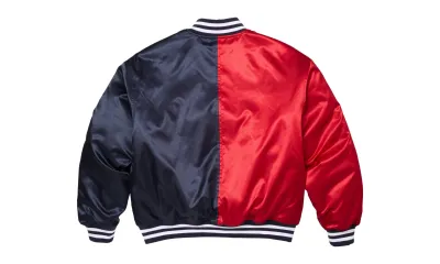 Supreme Champion Satin Varsity Jacket Red Navy