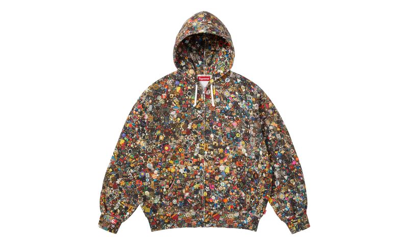 Supreme Mike Kelley Zip Up Hooded Sweatshirt Multicolor