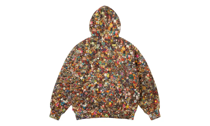 Supreme Mike Kelley Zip Up Hooded Sweatshirt Multicolor