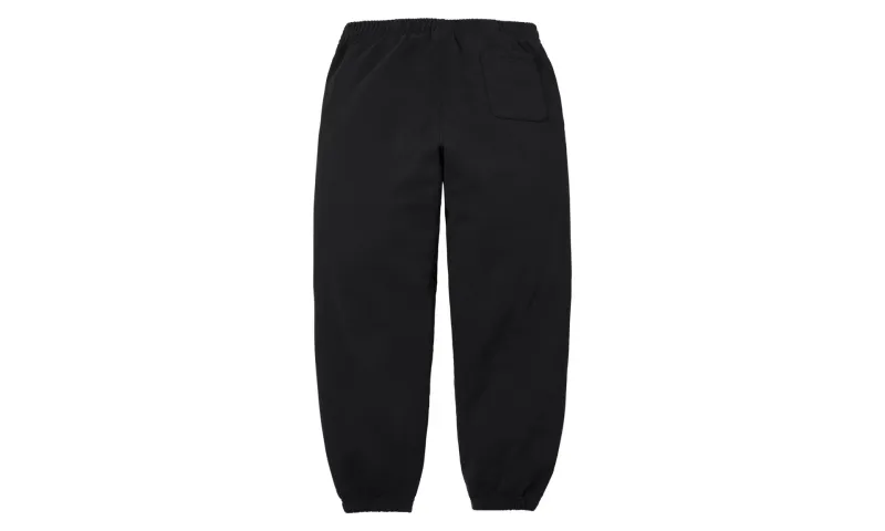 Supreme Satin Applique Sweatpant Black