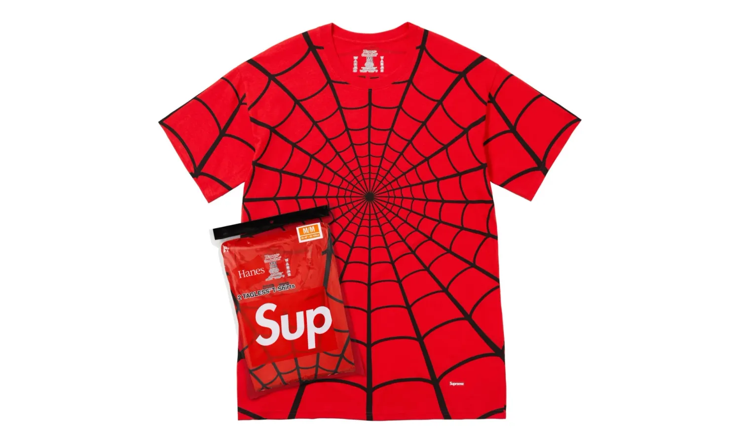 Supreme Hanes Spider-Man Tagless Tees Red (2 Pack)