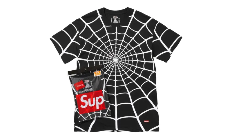 Supreme Hanes Spider-Man Tagless Tees Black (2 Pack)