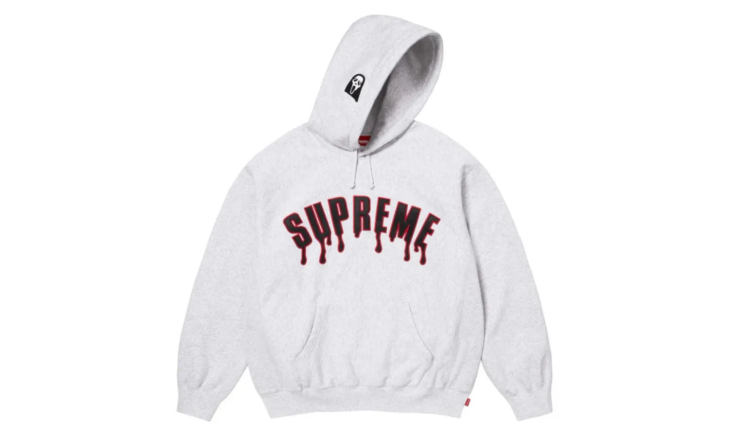 Supreme Ghostface Arc Hooded Sweatshirt Ash Grey