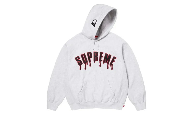 Supreme Ghostface Arc Hooded Sweatshirt Ash Grey
