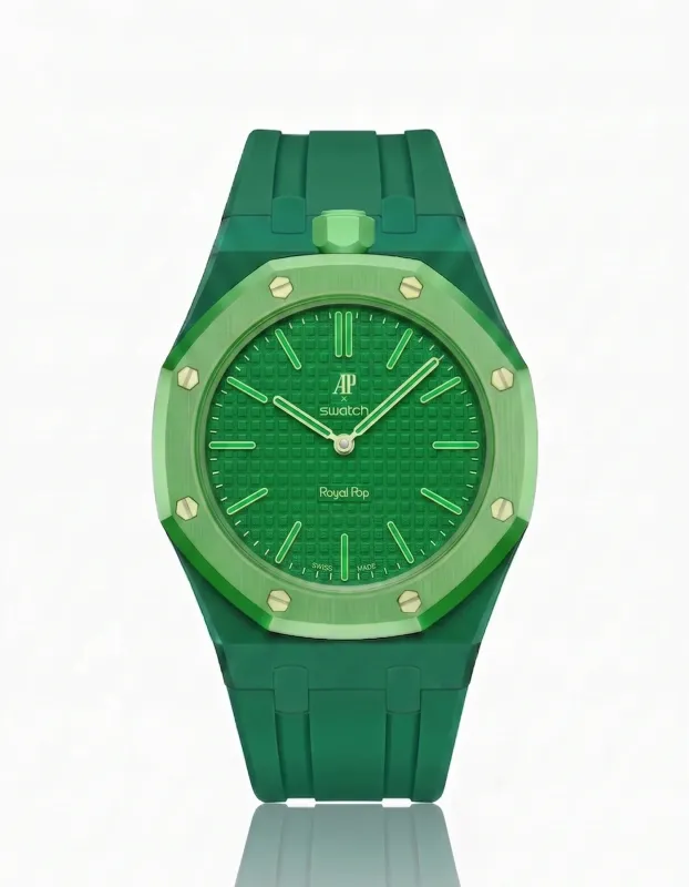 Swatch x Audemars Piguet Bioceramic Royal Pop Green Eight