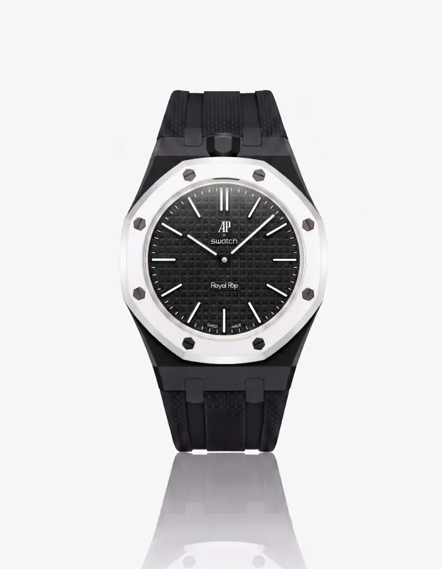 Pasek AP x Swatch Royal Pop Ocho Negro