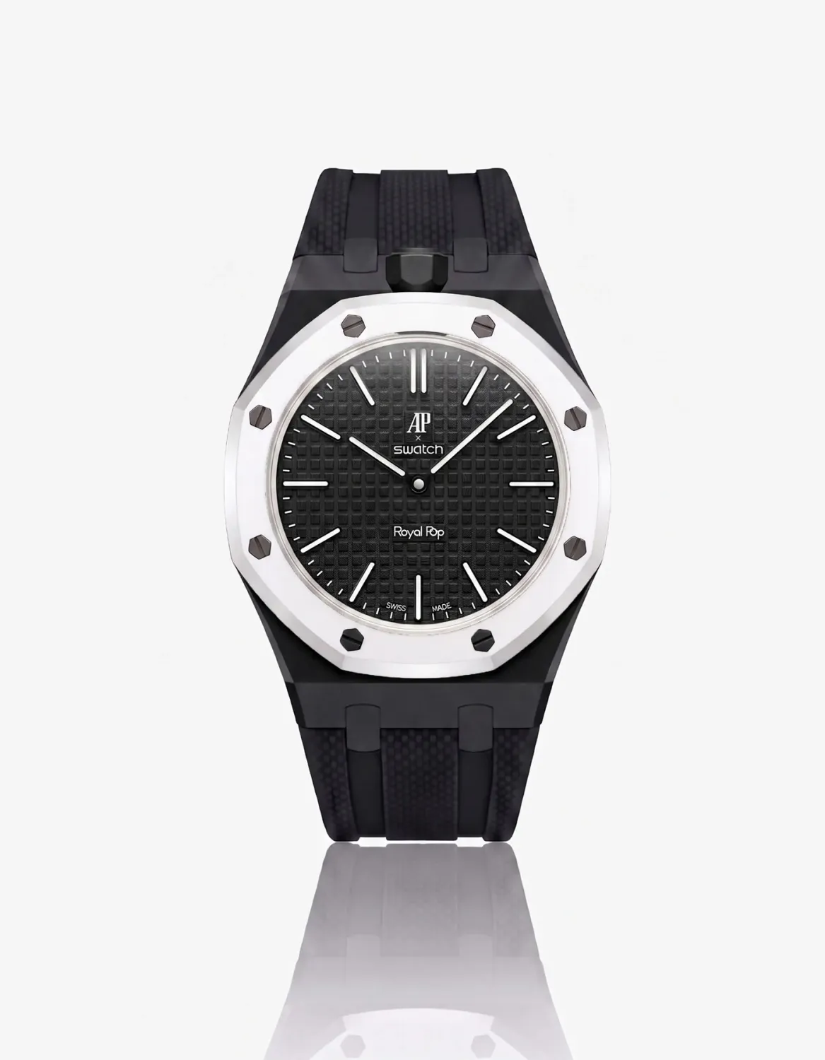 Pasek AP x Swatch Royal Pop Ocho Negro