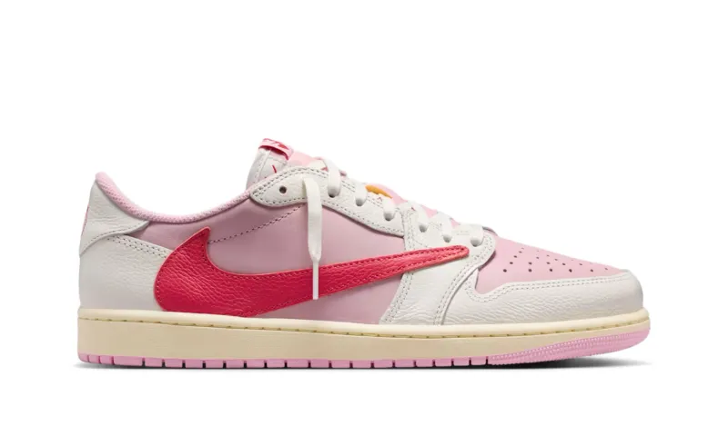 Air Jordan 1 Retro Low OG SP Travis Scott Sail Tropical Pink